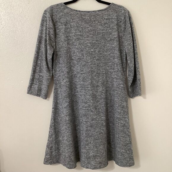Arizona Jeans Minimalist Chic Grey Tied Cozycore Comfy Cinched Slouchy Dress XL - Picture 7 of 10